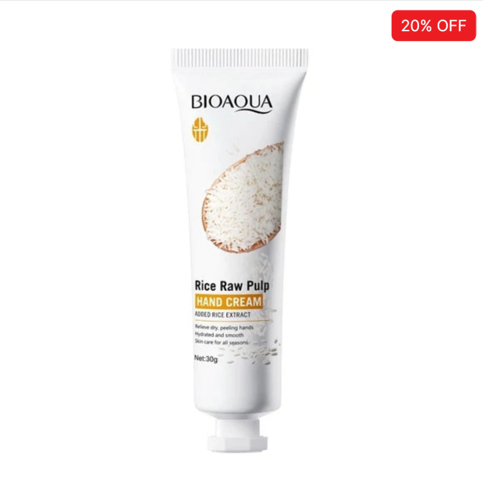 Bioaqua - Rice Raw Pulp Moisturizing Hand Cream 30G