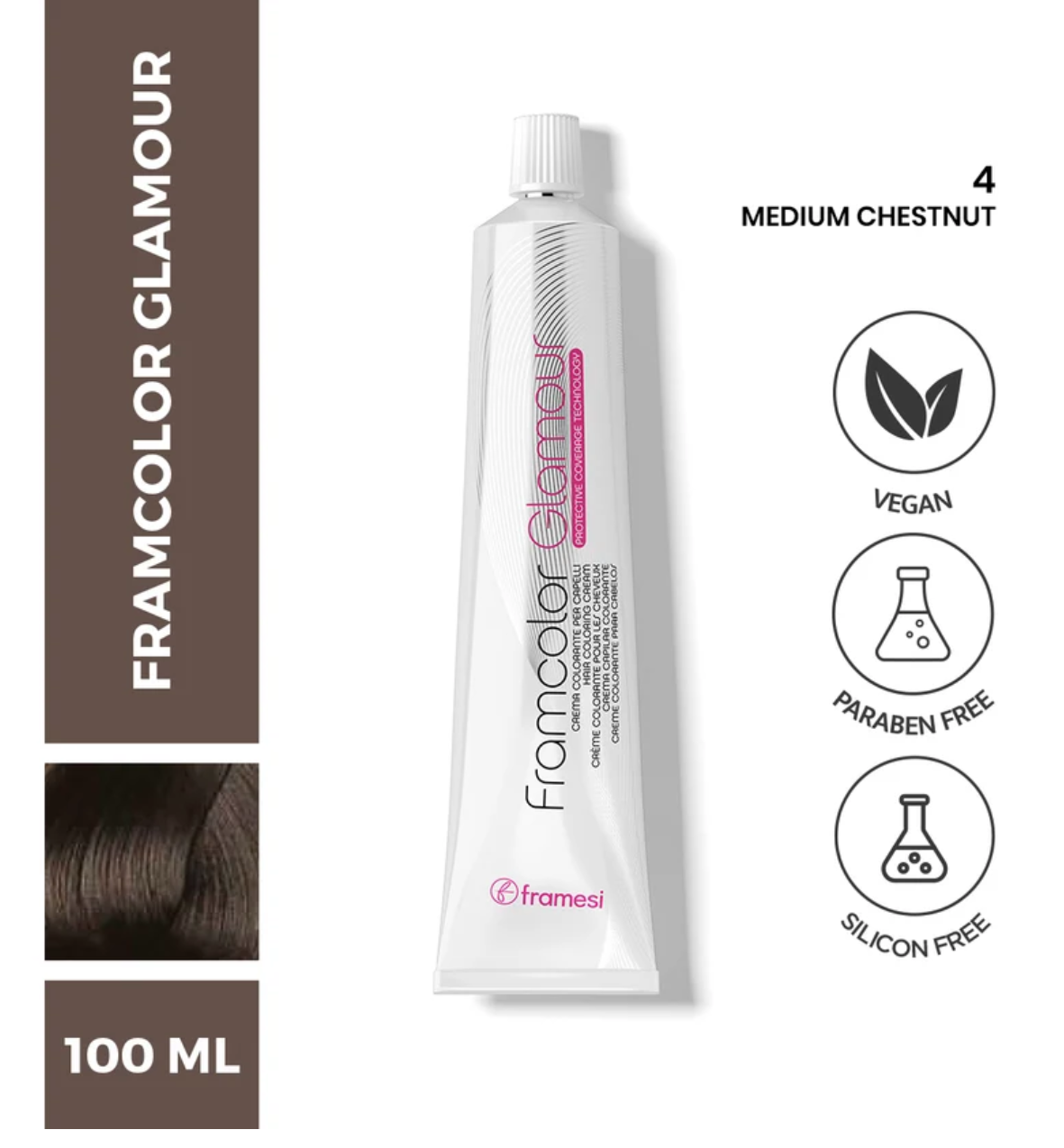 Framesi - FramColor Glamour - 4 Medium Chestnut