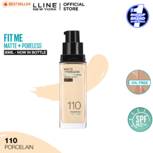 Maybelline - Fit Me Matte + Poreless Liquid Foundation SPF 22 - 110